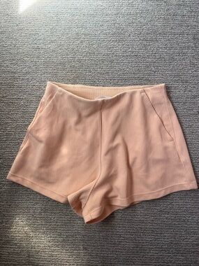 lululemon athletica Peach Ribbed High-Waist Shorts